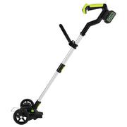 21V Electric Weed Edger Cordless String Trimmer Grass Mower Eater Bush Cutter with 16800RPM 2x 3000mAh Batteries 3.6-4.6FT Length 90¡ Rotatable Angle