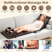Full Body Massage Mat with Heat and Shiatsu Neck & Foot Massagers