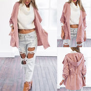 Women's Lightweight Hooded Trench Coat