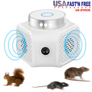360¡ Ultrasonic Rodent Chaser Electronic Plug-in Mouse Control for Indoor Use Rodent Deterrent with Ultrasonic Sound