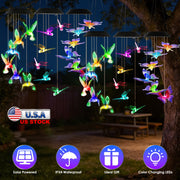 Solar Wind Chimes 3-Pack with Color Changing LED Lights