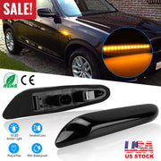 Side Marker Turn Signal Light Dynamic Amber LED Blinker For BMW 1 3 5 Series E60 E61 E90 E91 E81 E82 E83 E84 E87 E88 E92 E93 E46