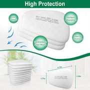 10Pcs 5N11 Filter Cotton of Respirator 5N11 Particulate Filter Cottons Replacement for Gas Respirator 6000/ 6100/ 6200/ 6800/ 7501/ 7502 Series Agains