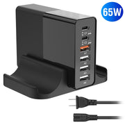 USB Fast Charger 45W 4-Port Fast Charging Station Type-C Wall Charger PD Adapter with 1 Type-C Port 3 USB-A Ports Fit for IOS Phone 13/iPad/Galaxy/Lap