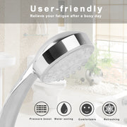 iMounTEK LED Shower Head Handheld Color-Changing Automatically Hydropower without Batteries