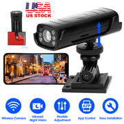 Wireless Camera Reverse Hitch Guide Camera Vehicle Backup Rechargeable Camera with Flexible Adhesive Base Night Vision for Car RVs Trailer Truck