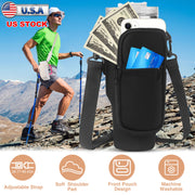 Water Bottle Carrier Bag with Adjustable Strap & Phone Pocket