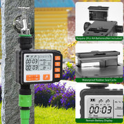 Sprinkler Timer with 3 Watering Programs Manual Mode Automatic Watering System Waterproof Irrigation Timer House Faucet Timer For Garden Yard Lawn