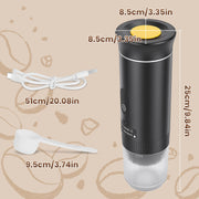 Portable Espresso Machine with Self-Heating & 7500mAh Battery