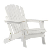 Folding Adirondack Chairs Set of 2 - Hemlock Wood Outdoor Seating