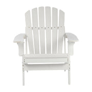 Folding Adirondack Chairs Set of 2 - Hemlock Wood Outdoor Seating