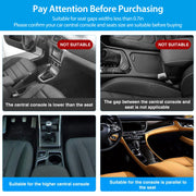 2Pcs Car Console Side Organizer Car Seat Gap Storage Box Pocket Organizer Seat Gap Filler Catch Caddy W/ Cup Holder Non-Slip Mat for Cellphone Key Car