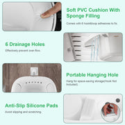 Electric Sitz Bath Tub Sits Bath Soak Pan Salts Bowl Postpartum Care Basin for Toilet Seat with Dual Nozzles 3-Level Water Flow Water Temperature Disp