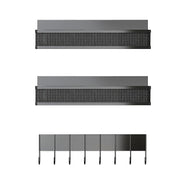 3 Pack Strong Magnetic Spice Rack with 8 Hooks Fridge Oven Microwave Magnetic Storage Shelves Seasoning Holder Organizer for Jars Seasoning Tins Utens