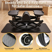 Compact Swing Stepper with Resistance Bands & LCD Monitor