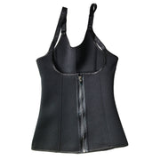 Zippered Waist Trainer Corset Waist Tummy Control Body Shaper Cincher Back Support with Adjustable Straps for Women