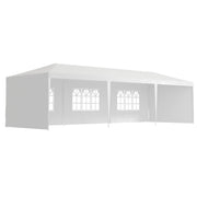 30′L × 10′W × 8.2′H Outdoor Waterproof Canopy Gazebo Patio Party Tent with 3 Window Sidewalls, 2 Zipper Walls for Weddin