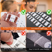 61-Key Piano Keyboard Stickers Removable Piano Key Labels PVC Piano Notes Guide without Glue for Beginners Kids