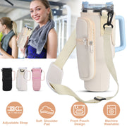 Water Bottle Carrier Bag with Adjustable Strap & Phone Pocket