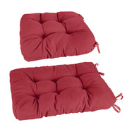 2Pcs Waterproof Rocking Chair Cushion Upper And Lower Back And Seat Sets with Non-Slip Ties Oxford Cloth Surface Polyester Filling Comfortable for Ind