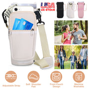 Water Bottle Carrier Bag with Adjustable Strap & Phone Pocket