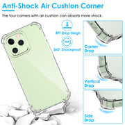 ShockproofÊClear Phone Case Soft TPU Transparent Phone Cover Anti-Shock Ultra-Thin Phone Case Cover Fit for iPhone 14/14Plus/14Pro/14Pro Max/13/13Pro/