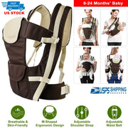 Baby Carrier Breathable Adjustable Wrap with 4 Positions