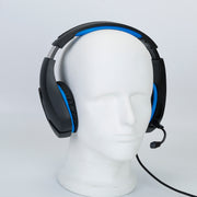 Gaming Headsets Stereo Bass Over Ear Headphones w/LED Light Earmuff w/ Mic 3.5mm Plug USB 6.72FT Cord Fit For PS4/PS Vita/XBOX One S/PC/Laptop/Compute