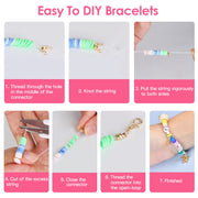 Clay Beads Bracelet Making Kit with 5327 Pieces