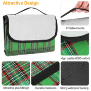 Waterproof Picnic Blanket 60"x78", Foldable Camping Rug with Carry Strap for Hiking & Outdoor Travel