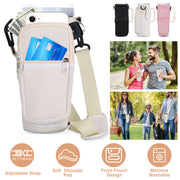Water Bottle Carrier Bag with Adjustable Strap & Phone Pocket