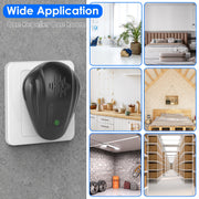 2 Pack Pest Control Device for Mosquitoes Cockroaches Rats Plug In Ultrasonic Insect Repellent Indoor for Bedroom Garage Warehouse Office