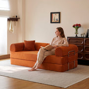 78.8" Convertible Floor Sofa Bed with High Density Foam