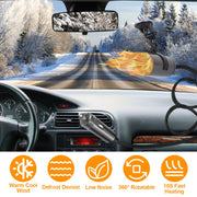 24V 216W Portable Car Heater 2 In 1 Heating Cooling Fan Rotatable Demister Defroster with 4.92ft Cord