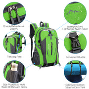 36L Waterproof Hiking Backpack with Ergonomic Design