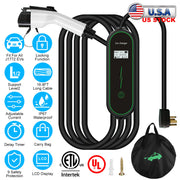 Level2 EV Charger Portable Electric Vehicle Charging Station with NEMA 6-20P PlugÊCarry Bag Fit For All J1772 EV and Hybrid Vehicles for Home and Outd