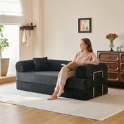 78.8" Convertible Floor Sofa Bed with High Density Foam