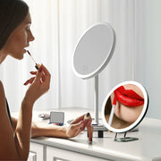 30X Magnifying Mirror With Light 3 Colors Dimmable Brightness Included Tweezer Scissor Travel Magnifying Makeup Mirror with Suction Cup 360¡ Adjusta
