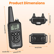 Remote Dog Training Collar with 4 Modes & 875 Yard Range