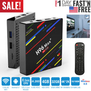 H96 Max+ Android 8.1 TV Box RK3328 Quad Core 4GB / 32GB UHD 4K VP9 H.265 WiFiUSB3.0 Smart Streaming Media Player US Plug