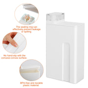 35oz Laundry Detergent Dispenser Container Empty Dispenser Bottle Storage Box w/ Waterproof Labels for Liquid Detergent Fabric Softener