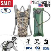 iMounTEK Tactical Hydration Pack 3L Water Bladder Adjustable Water Drink Backpack for Hiking Cycling Climbing Running