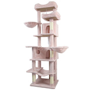68in Multi-Level Cat Tree Tower with Hammocks & Scratching Posts