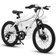 20 Inch Kids Mountain Bike, 7-Speed with Front Suspension