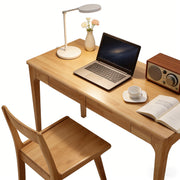 Solid Wood Desk with Drawers for Home Office