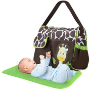 Baby Nappy Diaper Bags Mummy Diaper Duffel Shoulder Bags w/ Wipeable Diaper Changing Pad Transparent Bag Travel Tote Handbags For Overnights