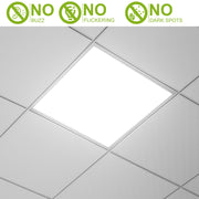 48W 2 2FT LED Panel Light 4800LM 7500K Ceiling Lighting 150W Equivalent LED Troffer Recessed Edge-Lit