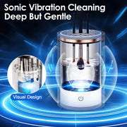 3 In 1 Makeup Brush Blender Cleaner Automatic Makeup Brush Cleaner Machine  USB Powered Brush Drying Storage Suitable For All Types of Brushes