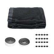 8x7FT Magnetic Garage Door Screen Single-Car Garage Screen Mesh Fiberglass Garage Net with Magnetic Closure 4 Buckle Straps for One Cars