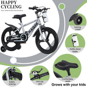 16 Inch Kids Bike with Training Wheels and Adjustable Seat
